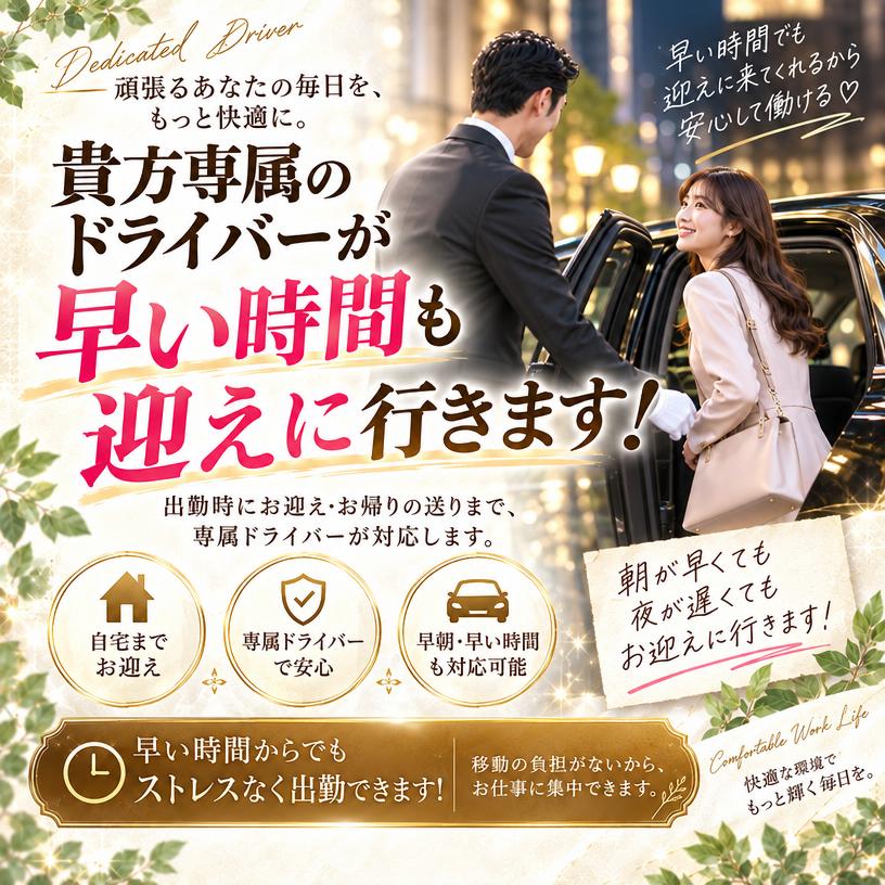 ★どの時間帯でも無料送迎有り🎵